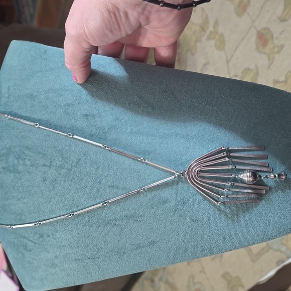 Brutilist Modernist Jewelry Bundle. Silvertone Necklace Bracelet Earring 15 Pc - Picture 10 of 13